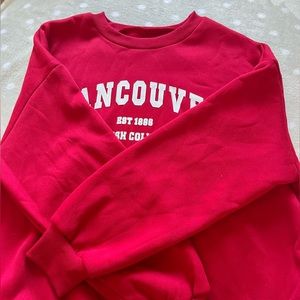 Vancouver Red Sweatshirt - Shein ( small )